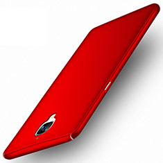 Hard Rigid Plastic Matte Finish Snap On Cover for OnePlus 3 Red