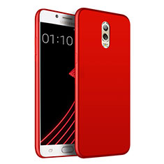 Hard Rigid Plastic Matte Finish Snap On Cover for Samsung Galaxy C7 (2017) Red