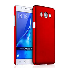 Hard Rigid Plastic Matte Finish Snap On Cover for Samsung Galaxy J5 Duos (2016) Red