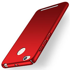 Hard Rigid Plastic Matte Finish Snap On Cover for Xiaomi Redmi 3 High Edition Red