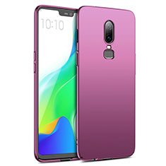 Hard Rigid Plastic Matte Finish Snap On Cover M02 for OnePlus 6 Purple