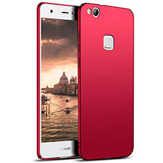 Hard Rigid Plastic Matte Finish Snap On Cover M04 for Huawei GR3 (2017) Red