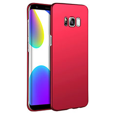 Hard Rigid Plastic Matte Finish Snap On Cover M12 for Samsung Galaxy S8 Plus Red