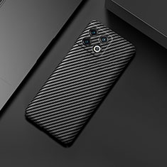 Hard Rigid Plastic Matte Finish Twill Snap On Case Cover for OnePlus 10 Pro 5G Black