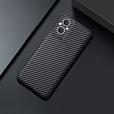 Hard Rigid Plastic Matte Finish Twill Snap On Case Cover for OnePlus Nord N20 5G Black