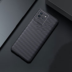 Hard Rigid Plastic Matte Finish Twill Snap On Case Cover for Vivo iQOO Neo6 5G Black