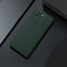 Hard Rigid Plastic Matte Finish Twill Snap On Case Cover for Vivo iQOO Neo6 5G Green