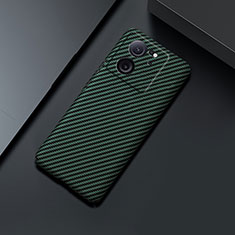 Hard Rigid Plastic Matte Finish Twill Snap On Case Cover for Xiaomi Mi 13T 5G Green