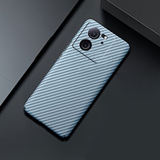 Hard Rigid Plastic Matte Finish Twill Snap On Case Cover for Xiaomi Mi 13T 5G Sky Blue