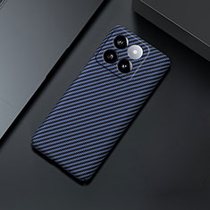 Hard Rigid Plastic Matte Finish Twill Snap On Case Cover for Xiaomi Mi 14 5G Blue