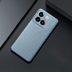 Hard Rigid Plastic Matte Finish Twill Snap On Case Cover for Xiaomi Mi 14 5G Sky Blue