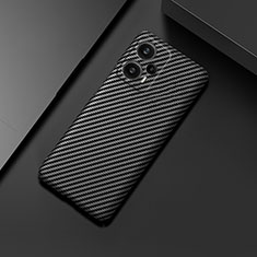 Hard Rigid Plastic Matte Finish Twill Snap On Case Cover for Xiaomi Poco F5 5G Black