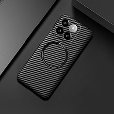 Hard Rigid Plastic Matte Finish Twill Snap On Case Cover with Mag-Safe Magnetic for Xiaomi Mi 14 5G Black