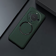 Hard Rigid Plastic Matte Finish Twill Snap On Case Cover with Mag-Safe Magnetic T01 for Huawei Mate 60 Green