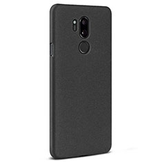 Hard Rigid Plastic Quicksand Cover Case for LG G7 Black