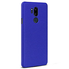 Hard Rigid Plastic Quicksand Cover Case for LG G7 Blue