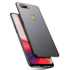 Hard Rigid Plastic Quicksand Cover Case for Oppo AX7 Gray