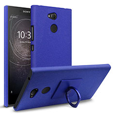 Hard Rigid Plastic Quicksand Cover Case for Sony Xperia L2 Blue