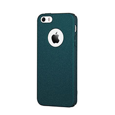 Hard Rigid Plastic Quicksand Cover for Apple iPhone 5S Blue