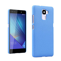 Hard Rigid Plastic Quicksand Cover for Huawei Honor 7 Dual SIM Blue