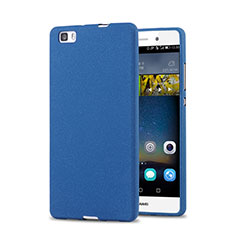 Hard Rigid Plastic Quicksand Cover for Huawei P8 Lite Blue