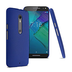 Hard Rigid Plastic Quicksand Cover for Motorola Moto X Style Blue