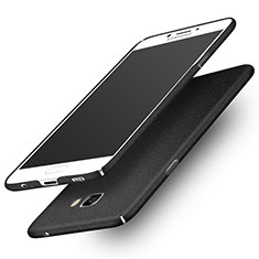 Hard Rigid Plastic Quicksand Cover for Samsung Galaxy C5 Pro C5010 Black