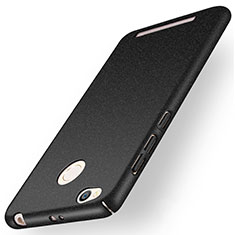 Hard Rigid Plastic Quicksand Cover for Xiaomi Redmi 3S Prime Black