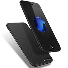 Hard Rigid Plastic Quicksand Cover Q02 for Apple iPhone 7 Plus Black