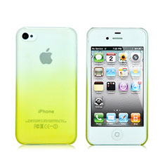 Hard Rigid Transparent Gradient Cover for Apple iPhone 4S Yellow