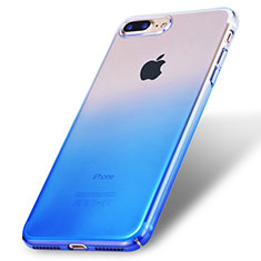 Hard Rigid Transparent Gradient Cover for Apple iPhone 7 Plus Blue
