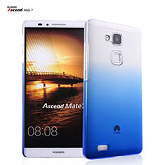 Hard Rigid Transparent Gradient Cover for Huawei Mate 7 Blue