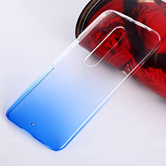 Hard Rigid Transparent Gradient Cover for Motorola Moto X Style Blue
