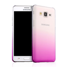 Hard Rigid Transparent Gradient Cover for Samsung Galaxy On5 G550FY Pink