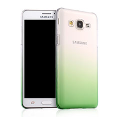 Hard Rigid Transparent Gradient Cover for Samsung Galaxy On5 Pro Green