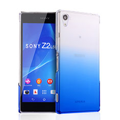 Hard Rigid Transparent Gradient Cover for Sony Xperia Z2 Blue