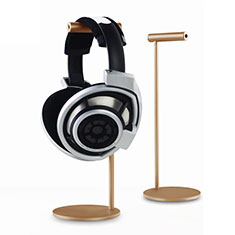 Headphone Display Stand Holder Rack Earphone Headset Hanger Universal for Oppo Find X2 Lite Gold