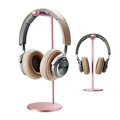 Headphone Display Stand Holder Rack Earphone Headset Hanger Universal H01 for Vivo Y11s Rose Gold