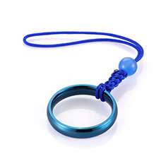 Lanyard Cell Phone Finger Ring Strap Universal R03 Blue
