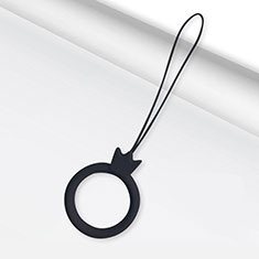 Lanyard Cell Phone Finger Ring Strap Universal R07 for Oppo Find X2 Lite Black