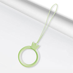 Lanyard Cell Phone Finger Ring Strap Universal R07 for Oppo A94 4G Green