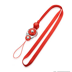 Lanyard Cell Phone Neck Strap Universal K07 for Huawei G8 Mini Red