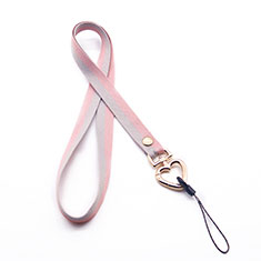 Lanyard Cell Phone Neck Strap Universal N06 for Huawei Honor Play4T Pro Rose Gold