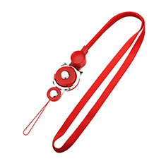 Lanyard Cell Phone Neck Strap Universal N09 for Oppo Reno8 Pro+ Plus 5G Red