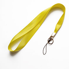 Lanyard Cell Phone Neck Strap Universal N10 for Oppo A58x 5G Yellow