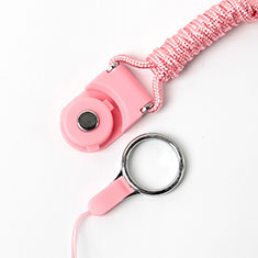 Lanyard Cell Phone Neck Strap Universal for Xiaomi Mi Max 3 Pink