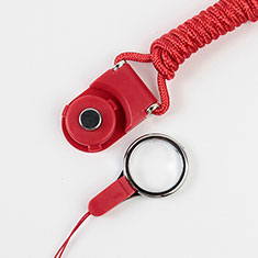Lanyard Cell Phone Neck Strap Universal for Motorola Moto G51 5G Red