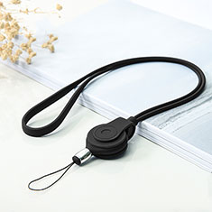 Lanyard Cell Phone Strap Universal K05 for Samsung Galaxy S21 FE 5G Black