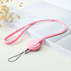 Lanyard Cell Phone Strap Universal K05 for Samsung Galaxy A80 Pink
