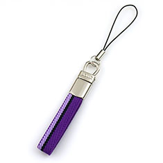 Lanyard Cell Phone Strap Universal K12 for Xiaomi Redmi Note 9 Purple